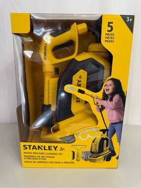 Stanley Jr Toy Water Pressure Cleaning Set Yellow and Black